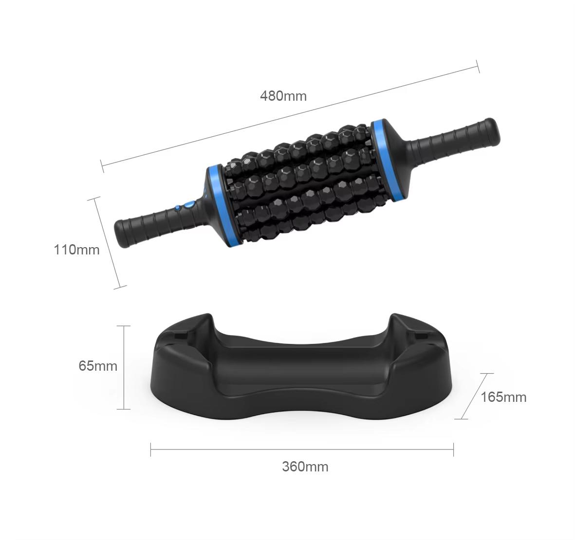 

Перезаряжаемый массажный ролик для снятия боли, ежедневной релаксации, удаления целлюлита и жира, лимфодренажный стик-массажер синий