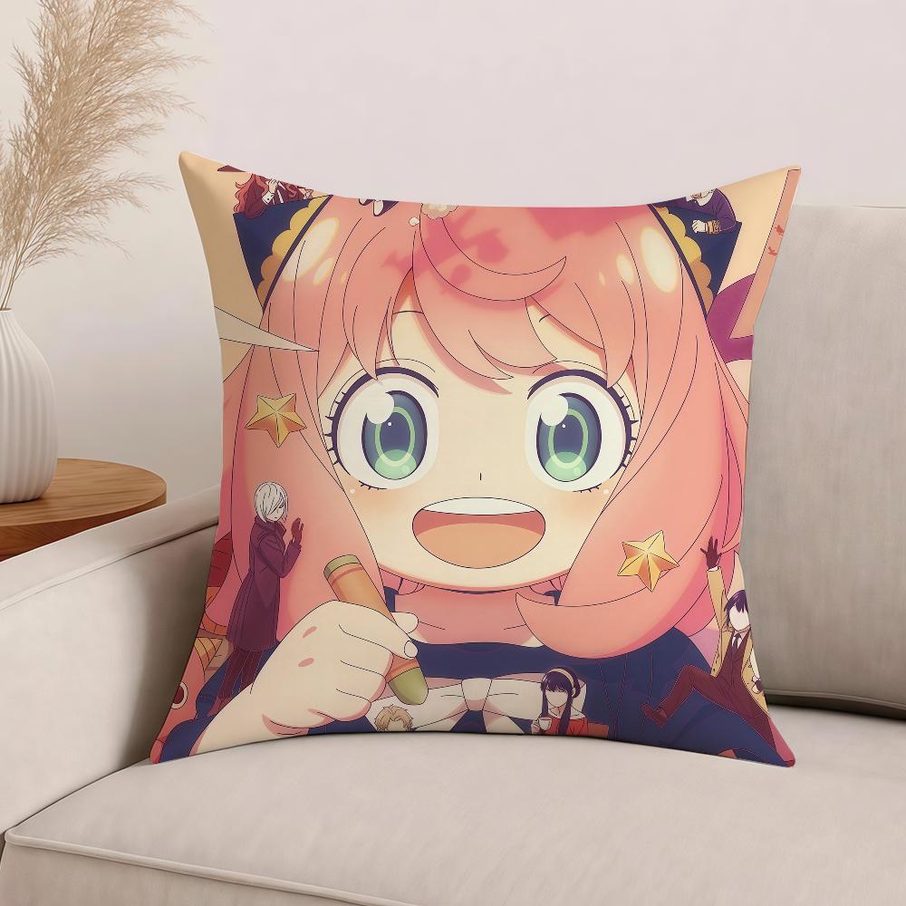 Anime S-SPY F-FAMILY Pillow Case Office Cushions Suitable For Sofa Car Bedroom Decorative Cushion Cover