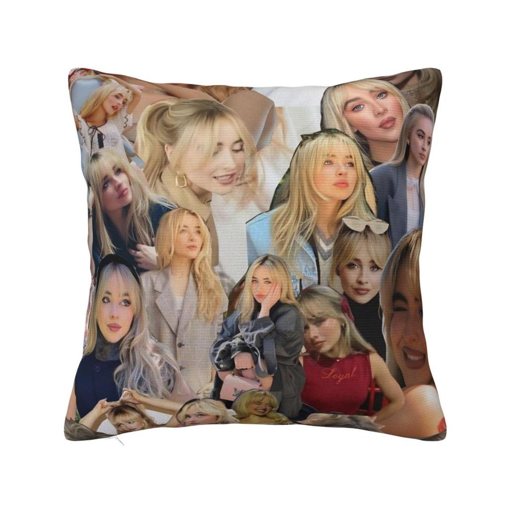 Sabrina Carpenter American Singer Pillow Cover Fashion Pillow Case Soft Cushion Cover Pillowcases For Sofa Home Decoration
