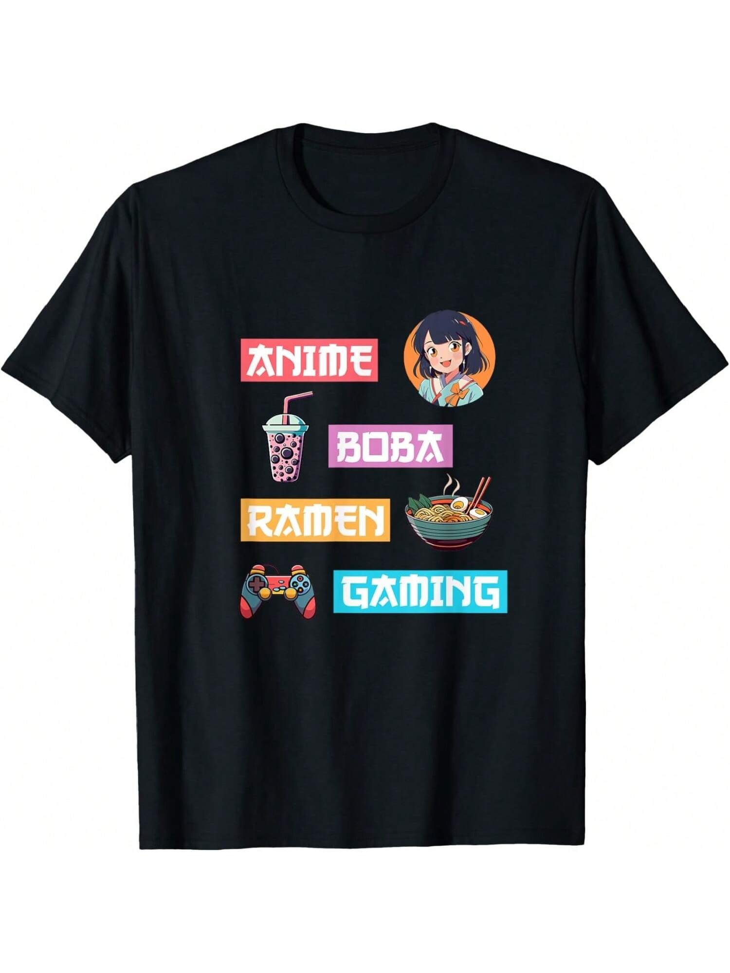 Anime Raunisex Boba Gaming - Kawaii Anime Lover Video Gamer Tea T-Shirt S разноцветный