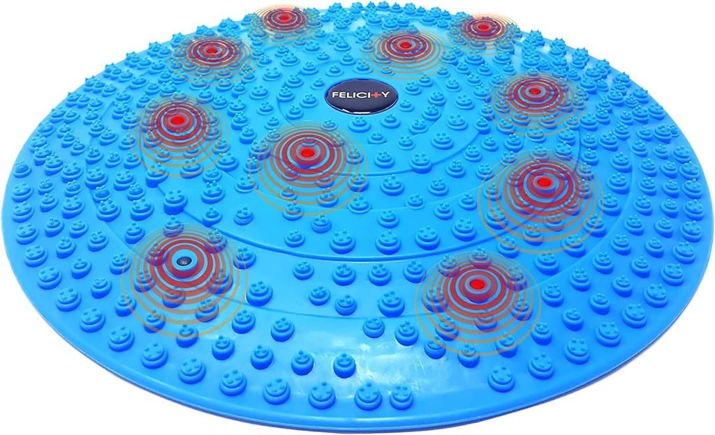 DAIWA FELICITY Foot Reflexology Disc Magnetic Foot Care Disc Diameter with 250 Refreshing Points 13-inch (Blue)