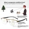 Progressive Multifocal Anti Blue Light Glasses Ultra Light Presbyopic Eyewear for Sports Reading Eye Protection