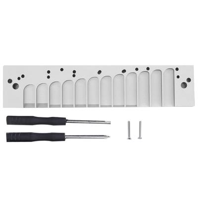 Ustnik harmonijki 12?Hole Skala Chromatyczna dla HOHNER 270D Oryginalny 270 LA12 TOOTS Płytka StroikowaSrebrna