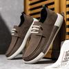 Men's Suede Leather Casual Shoes Retro Brown Moccasins Men High Quality Shoes Light Comfortable Driving Flats sapatos masculinos