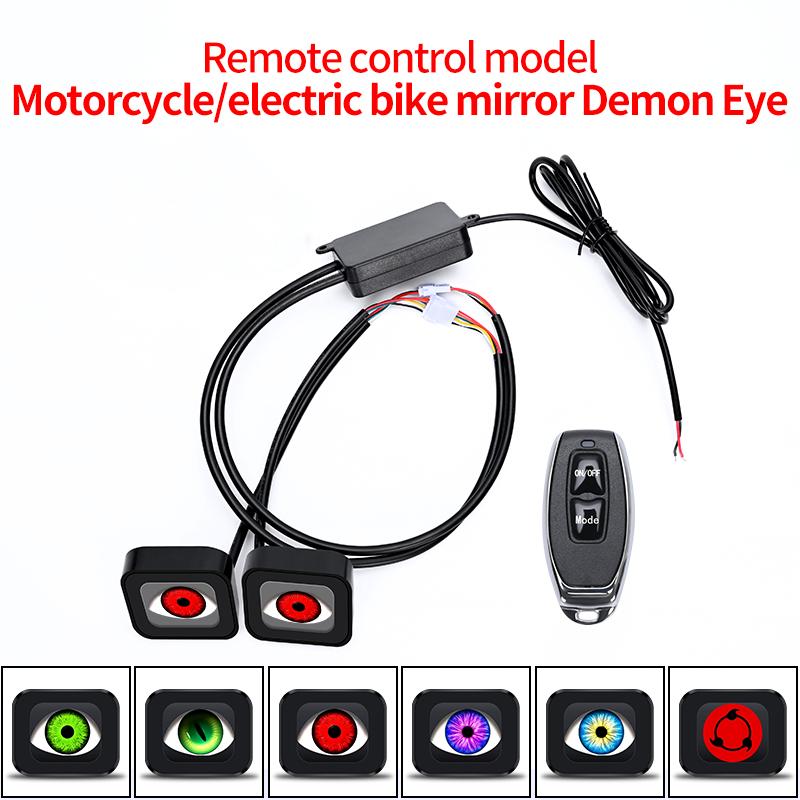Devil Eye LED-Kit, 6 Modi für schwache Lichtverhältnisse, dynamische Autolichter, modifiziertes Eagle Eye-Licht, universeller Motorrad-Linsenscheinwerfer, 12 V, 24 V