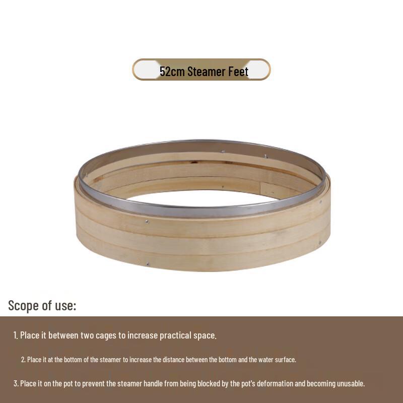 ZISIZ Natural Bamboo Steamer for Firewood Stoves