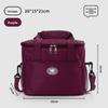 Modern Minimalist Insulated Lunch Carrier Made Of Oxford Fabric For School And Outdoor Use