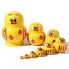 Wooden Nesting Dolls Yellow Duck Stacking Dolls Matryoshka Doll Toys  Decor Crafts