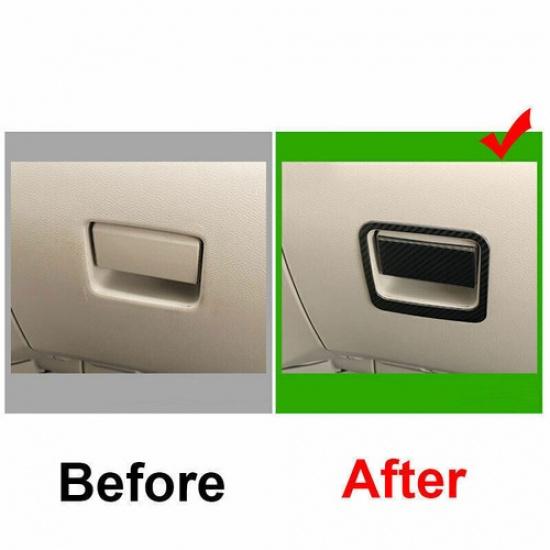 For Nissan Altima 19-22 Steel Carbon Fiber Co-Pilot Storage Box Handle Bowl Trim