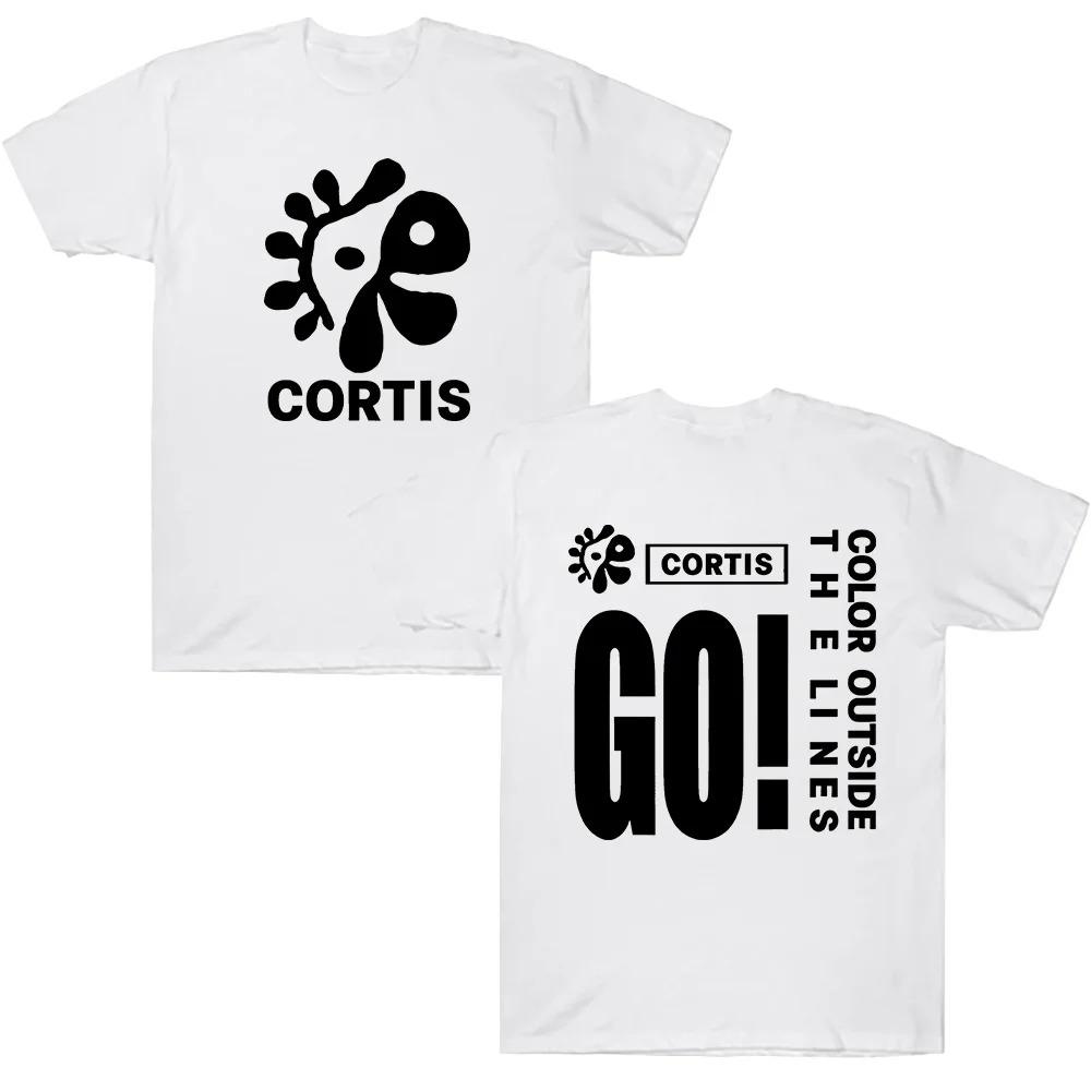 Cortis Nová chlapecká skupina _GO_ Tričko s potiskem z kresleného filmu Merch Dámská Pánská Móda Kulatý výstřih Krátký rukáv Bavlna Ležérní Tričko