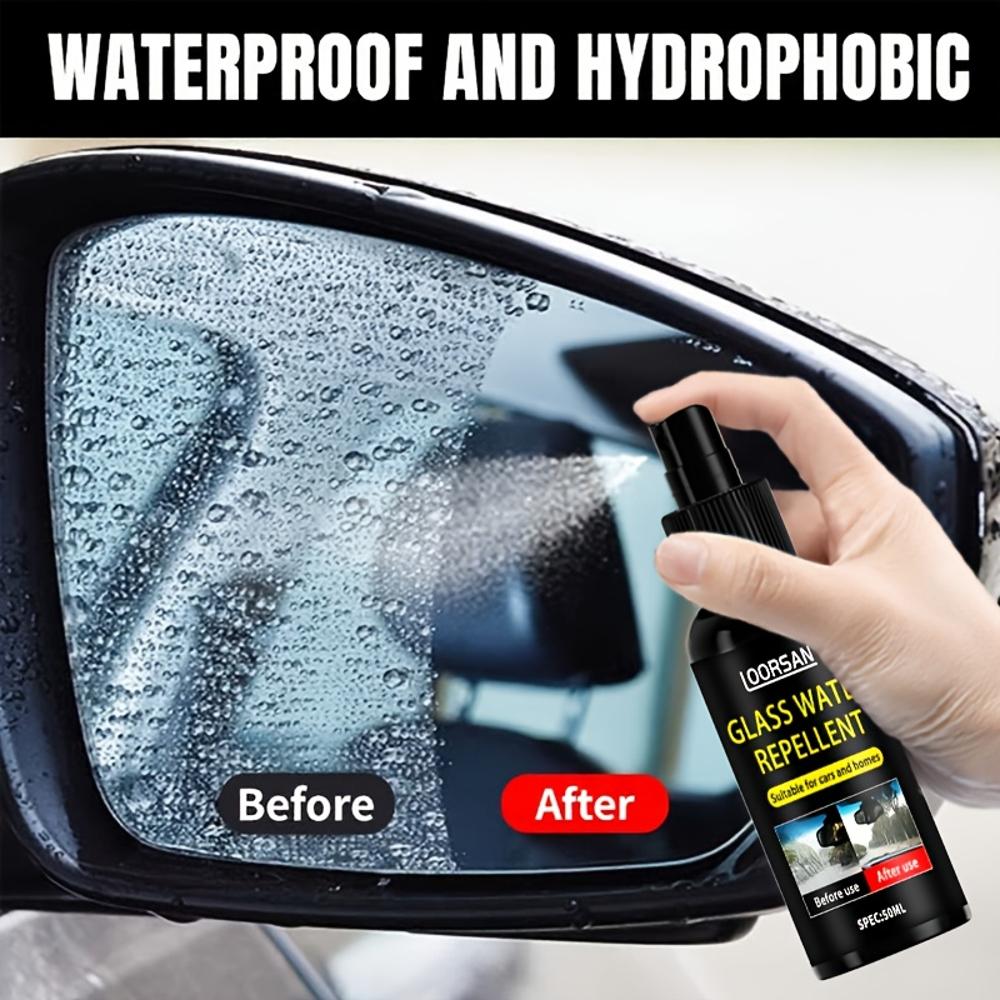 Car Glass Anti-Fog Spray, Suitable for Car Windows and Glasses - Long-Lasting Fog Prevention, Enhances Rearview Mirror Visibilit