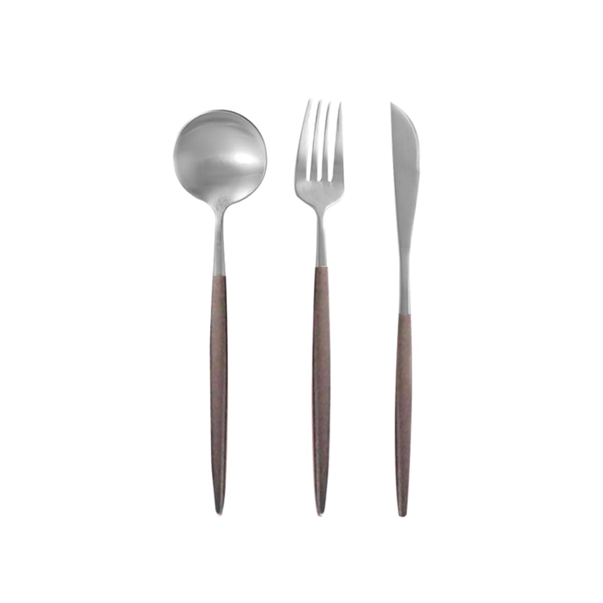 

Andoo cutlery set knife spoon fork 3-piece 20 color options available tableware pasta cake 18-10 stainless steel gold chopsticks kitchen supplies safe