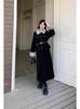 2025 Winter Women's Plus Size Slimming Fur Collar Jacket & Belted Skirt Set