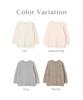 Lafuku Marshmallow Color Nep Knit Warm and Available in 4 Pants Sold Size M Women's Top, Loungewear, Sweater/Pullover, Fluffy, Colors, Separately,