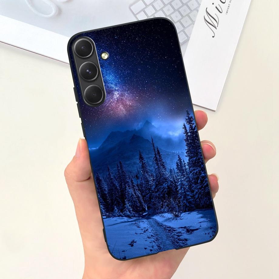 For Funda Samsung Galaxy A55 5G Case Daisy Stylish Painting Soft SIlicone TPU Bumper For Samsung A55 A55 5G GalaxyA55 Coque Etui