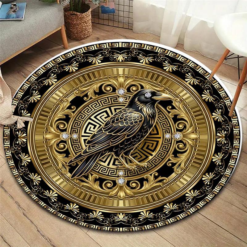 

1 шт. Черный плед из фланели с принтом вороны, Высокое качество, Удобный для всех сезонов, Декор для дома, Тепло и уют, Идеально подходит для рождественских подарков 80cmx80cm