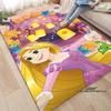 Disne Movie Tangled Rapunzel Princess Area Rug,Carpet for Home Living Room Bedroom Sofa Doormat Kitchen Decor Non-slip Floor Mat