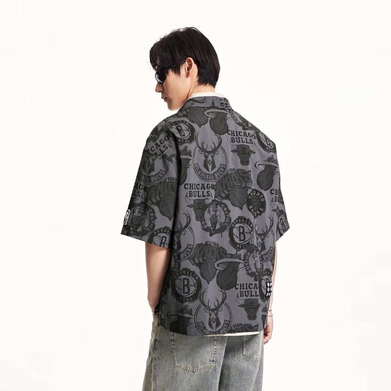 JACK&JONES NBA Eastern Conference Logo Loose Fit Short Sleeve Shirt