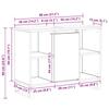 Bathroom Cabinet with Door Rustic Wood Finish 80 x 33 x 60 cm Engineered Wood