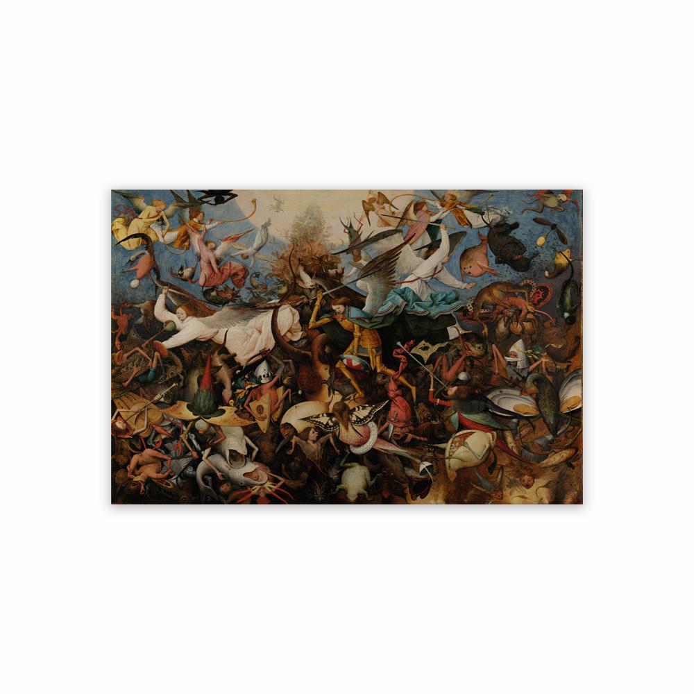 Pieter Bruegel cel Bătrân Imprimeu Lupta dintre Carnaval și Post Artă Tablou pe Pânză Căderea Îngerilor Rebeli Poster Decor