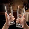 330ml/500ml Kreative Große Kapazität High-End Trinkbecher Gravierte Glasbecher Bierkrüge Hochwertige Handwerksbecher Fassbierbecher