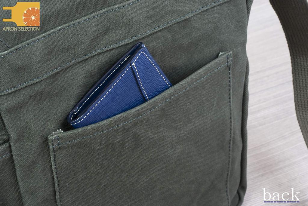 Torba na ramię Hinomoto Canvas Płócienna Pokrowiec na ramię nr 105 (Zielony mech)