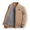 Men's High-End Fleece-Lined Corduroy Jacket - Loose, Casual, Warm Outerwear for Autumn and Winter.