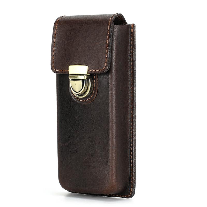 Full-Grain First-Layer Cowhide Pencil Case 3 Pcs, Handmade, Personalized And Creative Removable Pen Storage Box