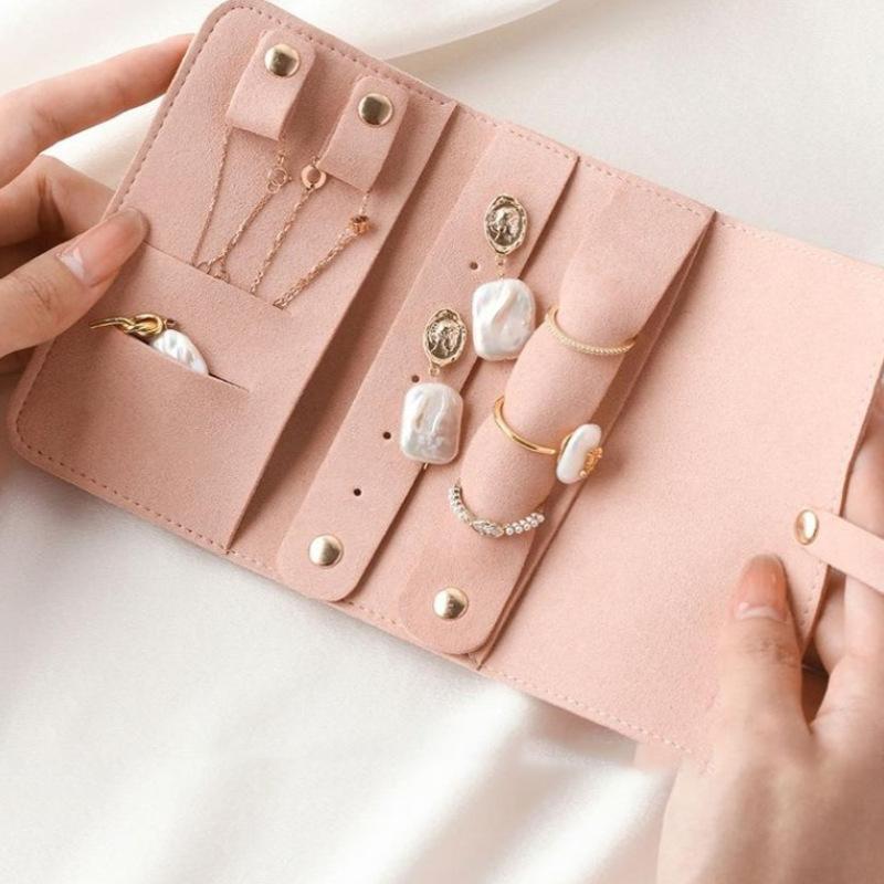 Multi-Function Portable Jewelry Pouch Simple Travel Storage Bag for Rings & Necklaces