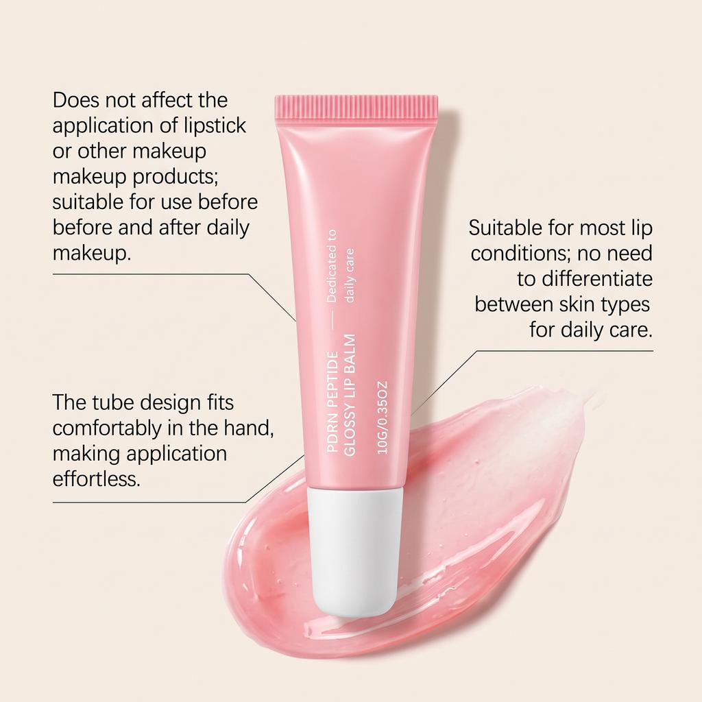 Shine Lip Balm, Light Non-sticky Texture, Portable For Touch-ups, Continuous Soft Lip Moisturizer, Even Coverage 10G Glossy Lip Balm