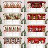 Christmas Short Curtains Valances Christmas Decorations for Home 2026 Xmas Ornaments Windows Treatments for Kitchen Bathroom