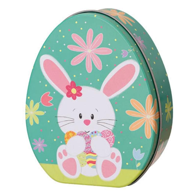 

Iron Box Easter Candy Box Tinplated Eggshells Pattern Container for Party Organizing and Displaying