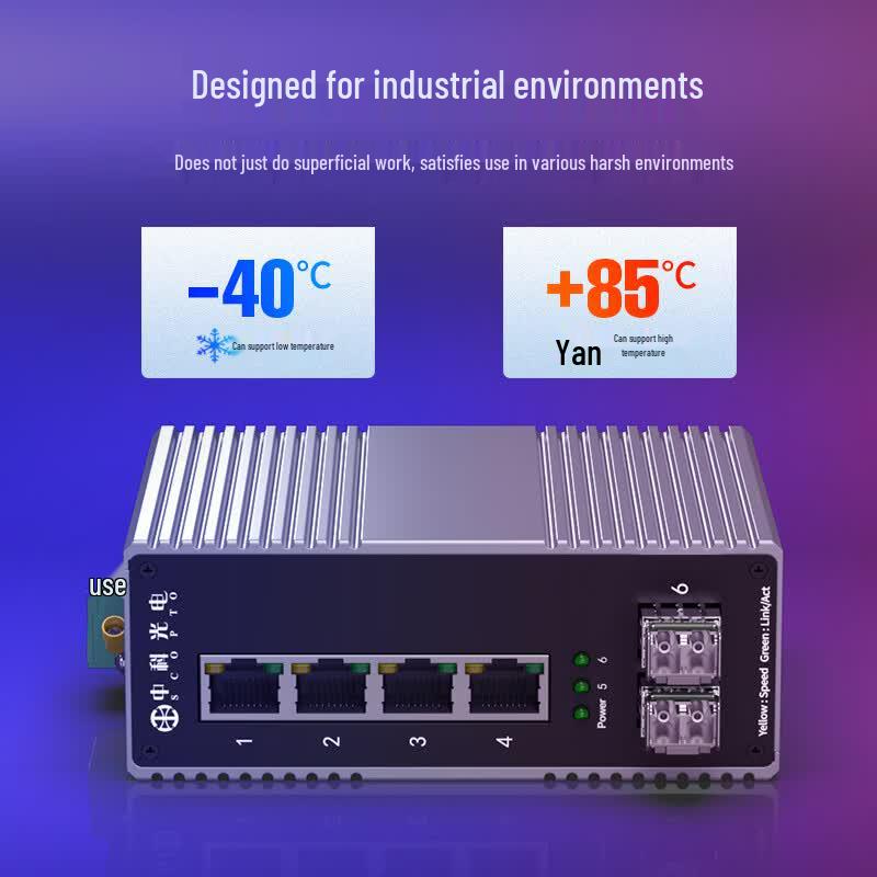 Zhongke Optoelectronics Industrial Gigabit Fiber Media Converter