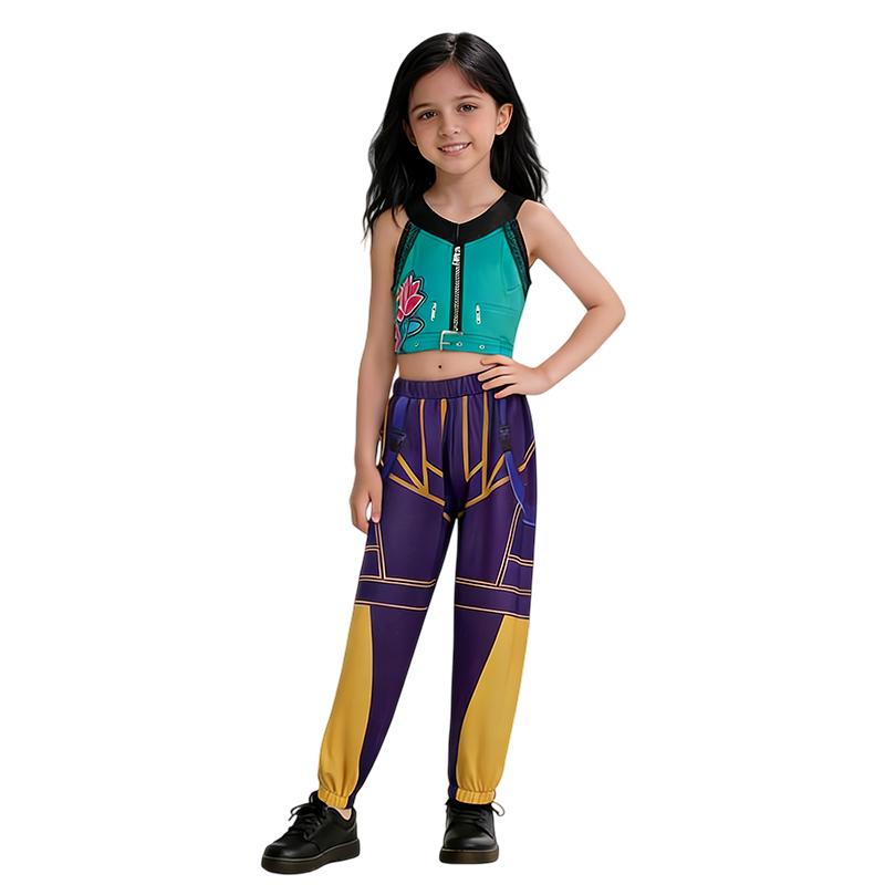 Kinder Mädchen Kpop Rumi Zoey Mira Cosplay Kostüm Anime Jäger Cosplay Kleidung Perücke Outfit Halloween Party Kostüme für Kind