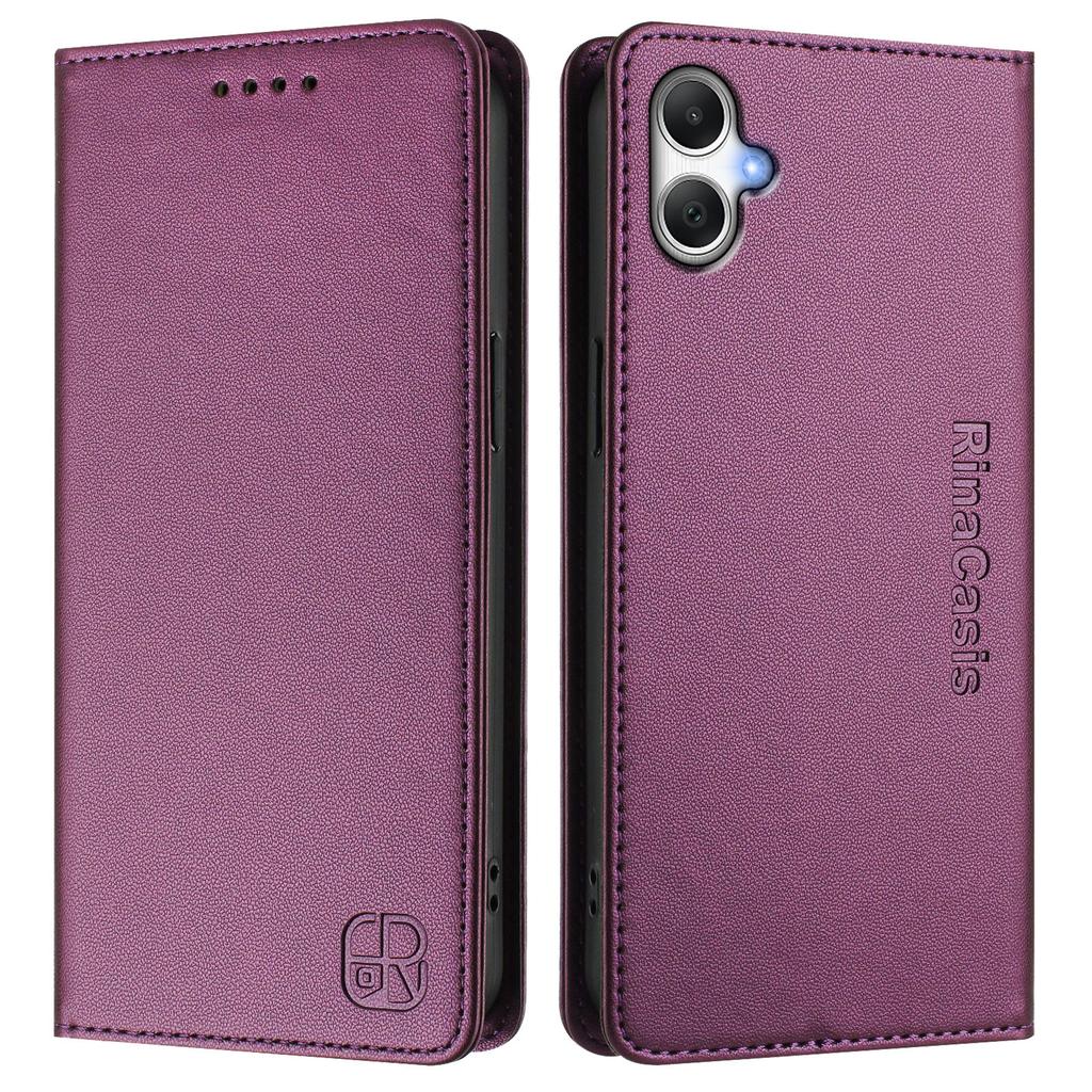 For Samsung Galaxy A05 4G Leather Case RINACASIS RC01 Phone Cover with RFID Blocking Wallet Stand