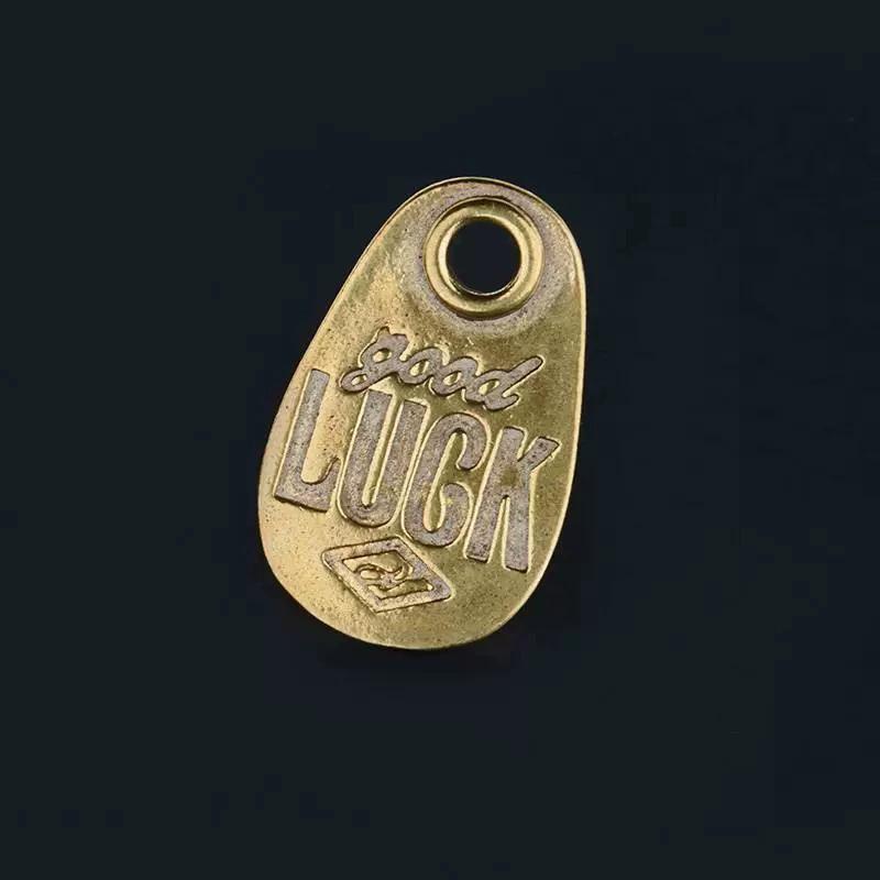 Brass Goodluck Motorcycle Car Keychain Male Trend Personality Creative Trend Brand Ami Kaji Accessories