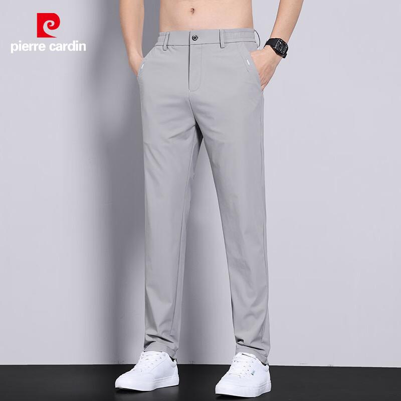 Pierre Cardin Men s Ice Silk Quick-Dry Slim-Fit Casual Pants 36