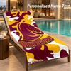 Custom Text Brisbane Broncos Print Beach Towel Large Towel For Home Bathroom Beach