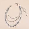 European and American Jewelry Hollow Cross Awl Pendant Trouser Chain New Star Waist Chain Multi-Layer Decoration