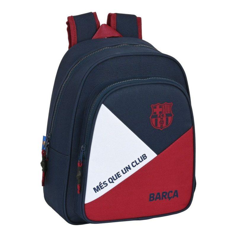 FC. Barcelona-FC School Backpack. Barcelona Garnet Blue (27 X 33 X 10cm)