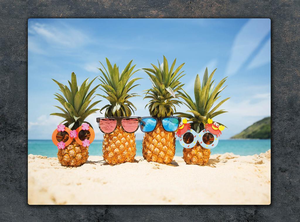 SZKLANA DESKA DO KROJENIA 52x40 ANANAS