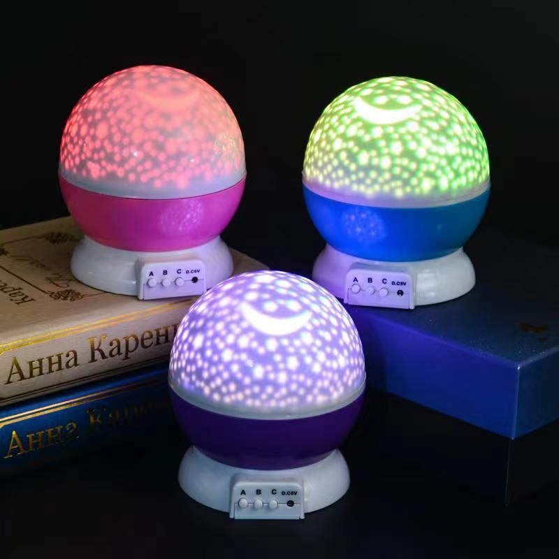 Starry Projector Night Light Rotating Sky Moon Lamp Galaxy Lamps Home Bedroom DecorationStarlight Christmas Lights for Kids Gift