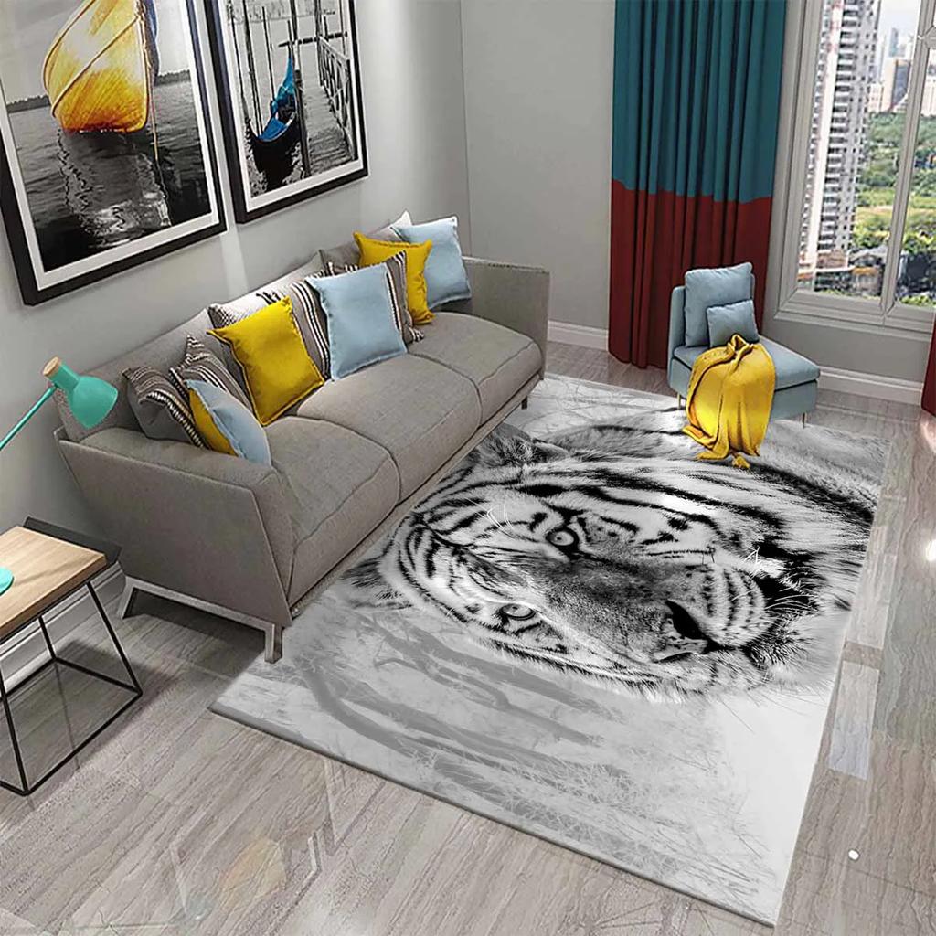 Hummingbird Flowers Rugs for Living Room Lovely Wild Animal Carpet Soft Floor Mat Wildlife Rugs for Bedroom Decorative Area Mats