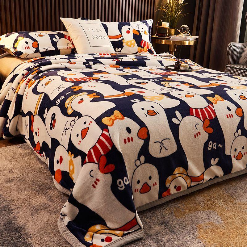 Winter Fluffy Warm Cozy Throw Blankets for Office Siesta Air-Condition Bedspread Thickening Lamb Cashmere Blanket Sofa