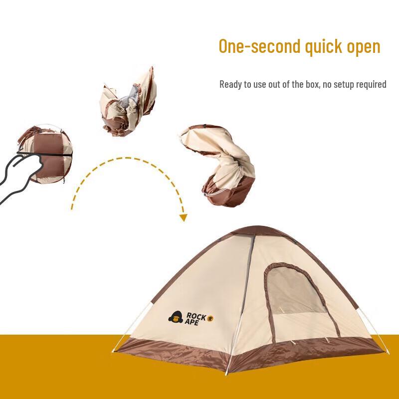 Lock Rock Gorilla Pop-Up 2-Person Camping Tent