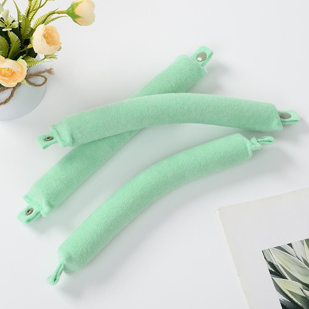 3pcs/set Heatless Curling Rod Headband Lazy Hair Curlers No Heat Hair Rollers Curls Soft Towel Cloth Button Hair Styling Tools