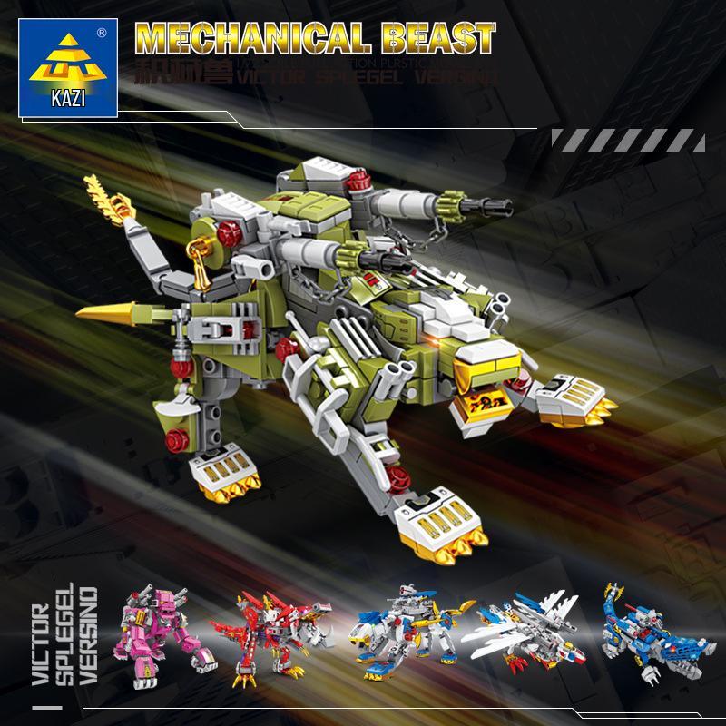 KaiZhi Mech Beast Heavy Cannon Lion Building Blocks - Educational Toy for Boys