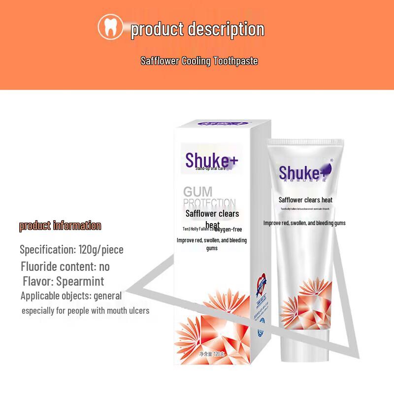 Shuke Färberdistel Feuerreduzierendes Mundpflege-Set