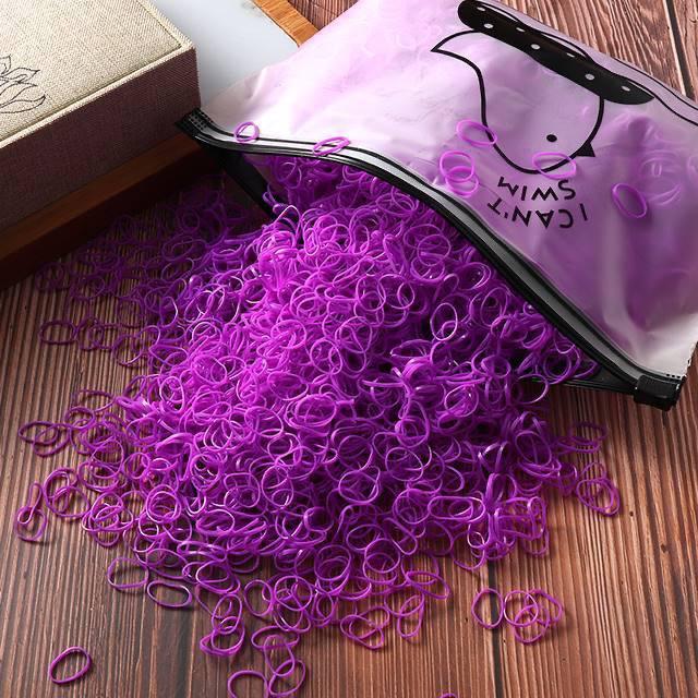 1000 маленьких резинок для волос: Безопасные для детей, нежные резинки для завязывания волос