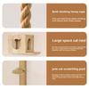 Sisal-Seil Katzenkletterregal Interaktiver Mehrstufiger Kratzbaum Seil Langlebig Wandmontiertes Haustier-Kletterseil Baum